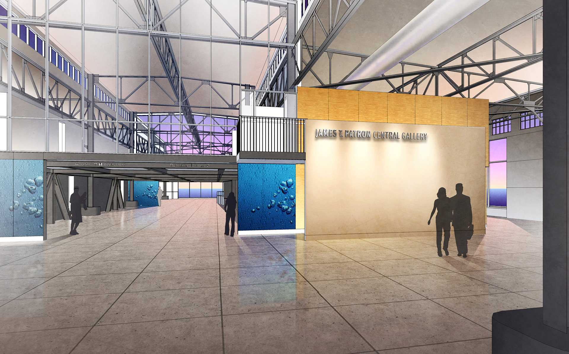 Rendering of Exploratorium Central Gallery