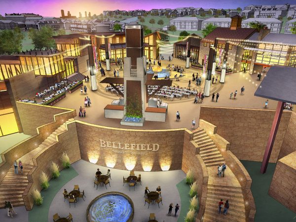 Rendering of Bellefield Market Square