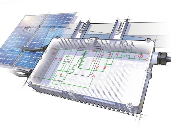 Microinverter Illustration